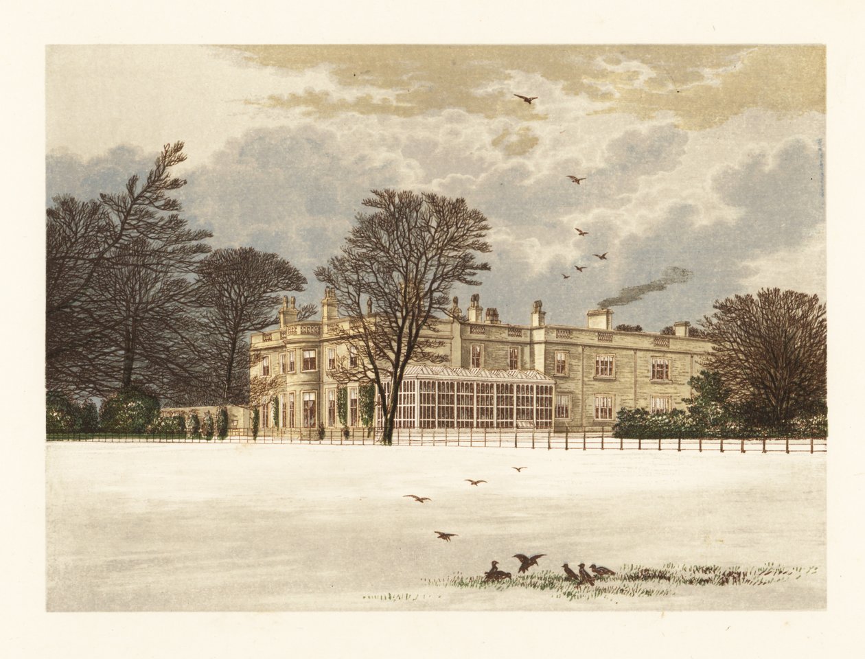 Ednaston Lodge, Derbyshire, Englanti. tekijältä Alexander Francis (after) Lydon