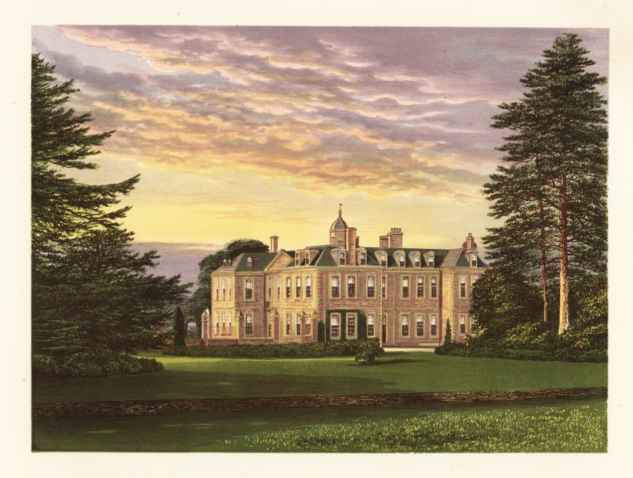 Hanbury Hall, Worcestershire, Englanti. tekijältä Alexander Francis (after) Lydon