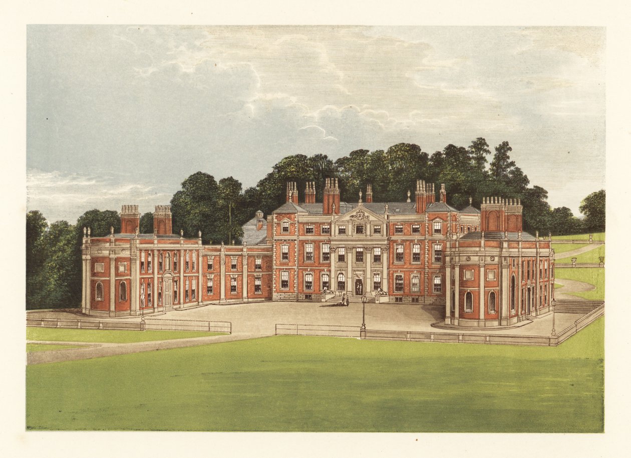 Hawkstone Hall, Shropshire, Englanti. tekijältä Alexander Francis (after) Lydon