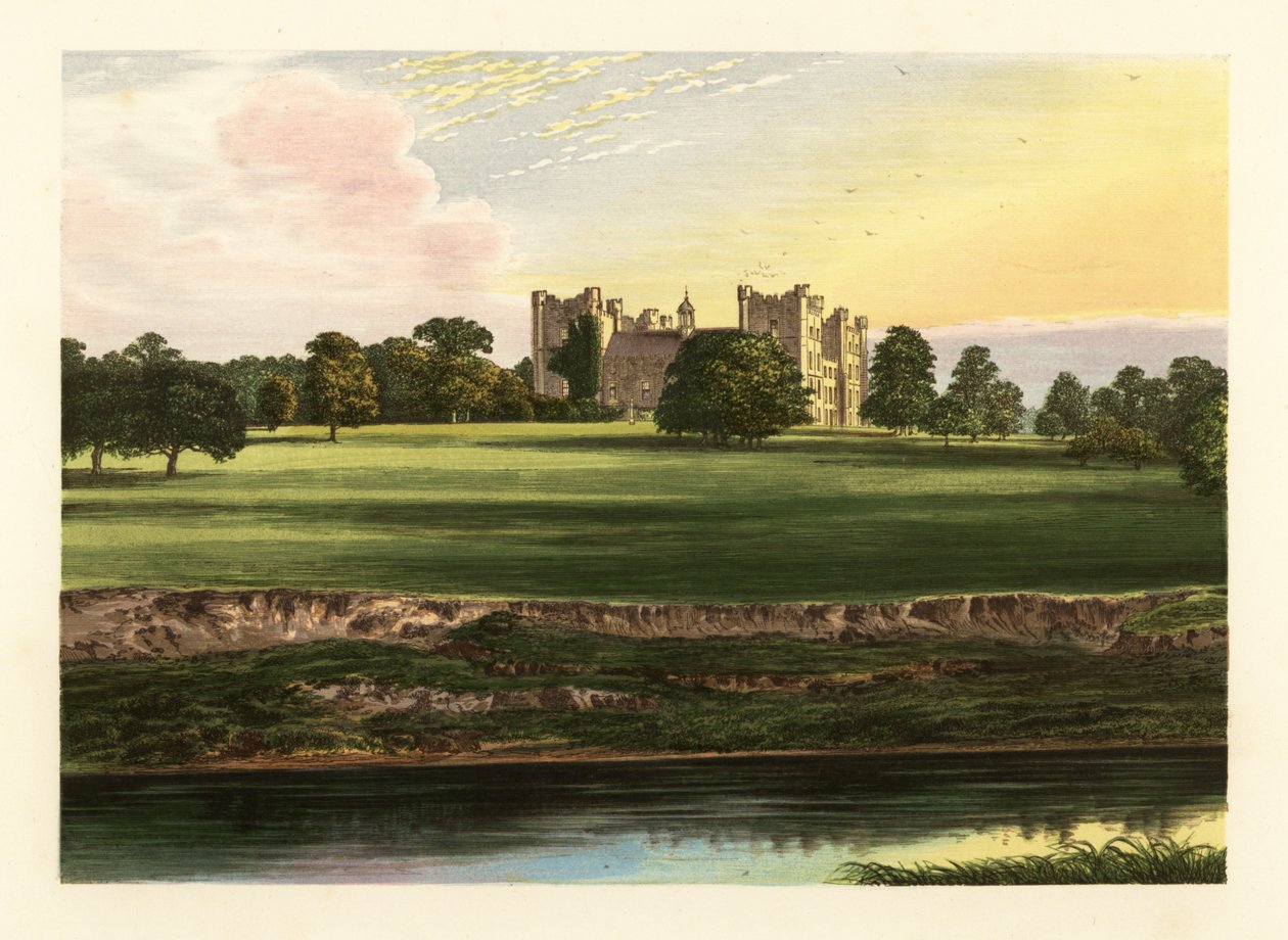 Lumley Castle, Durham, Englanti. tekijältä Alexander Francis (after) Lydon