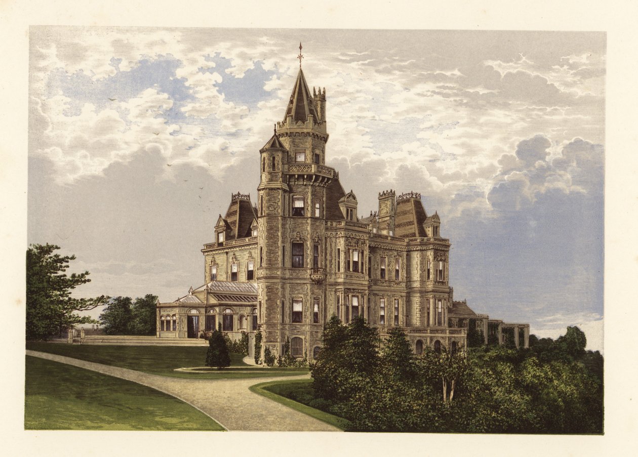 Normanhurst, Sussex, Englanti. ,1880 (kaiverrus) tekijältä Alexander Francis (after) Lydon