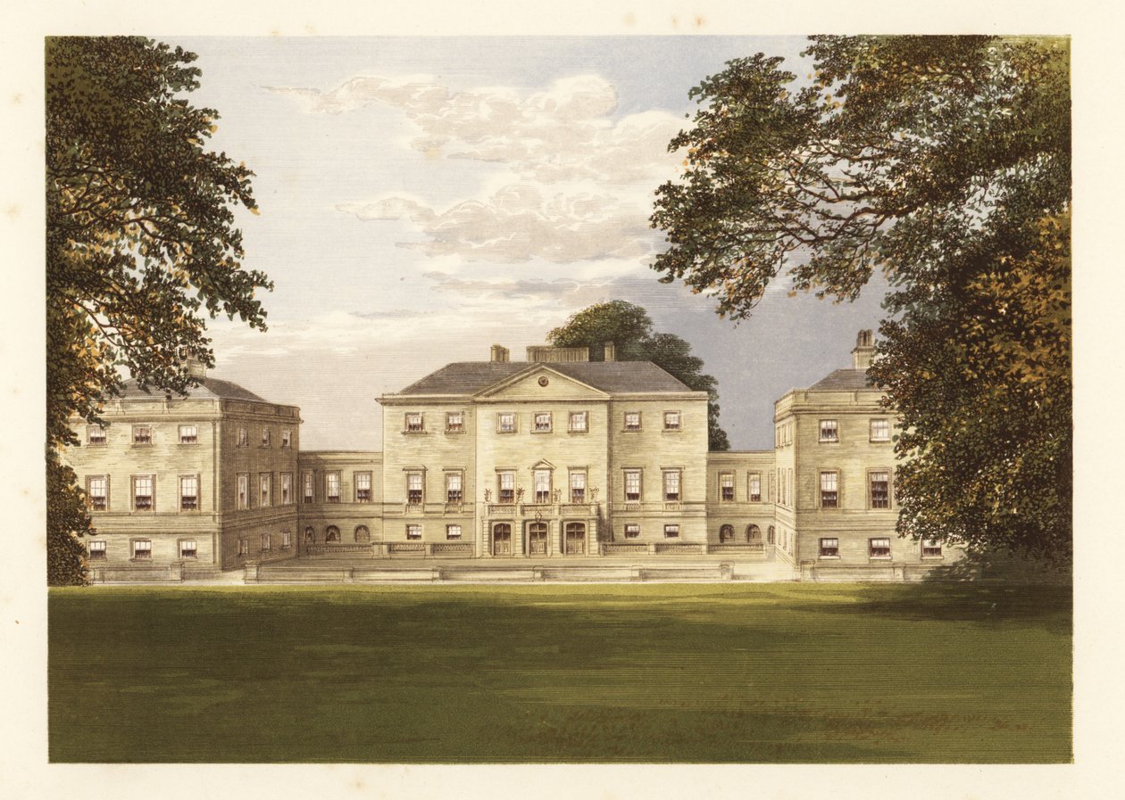Nuneham Park, Berkshire, Englanti. ,1880 (kaiverrus) tekijältä Alexander Francis (after) Lydon