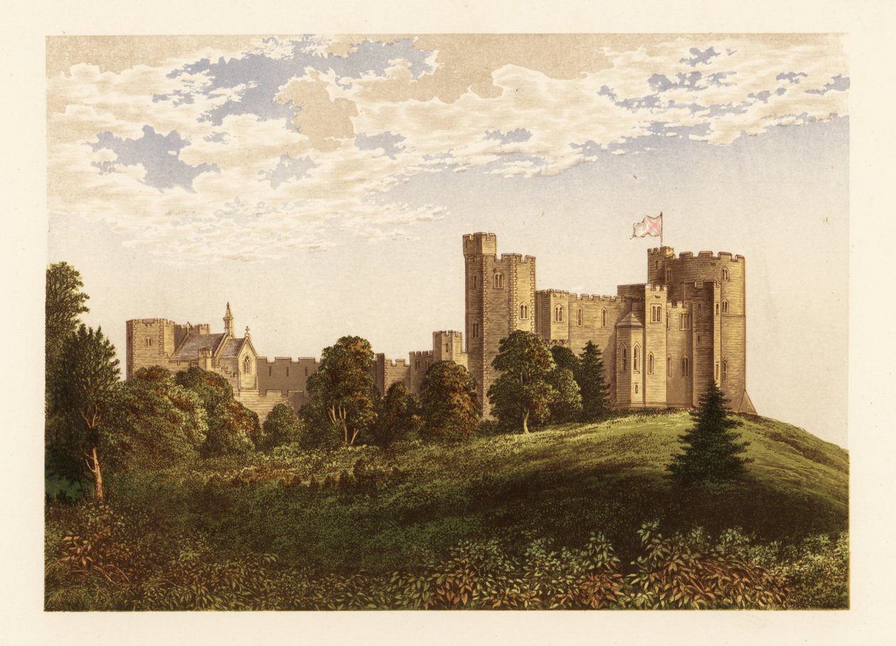 Peckforton Castle, Cheshire, Englanti. tekijältä Alexander Francis (after) Lydon