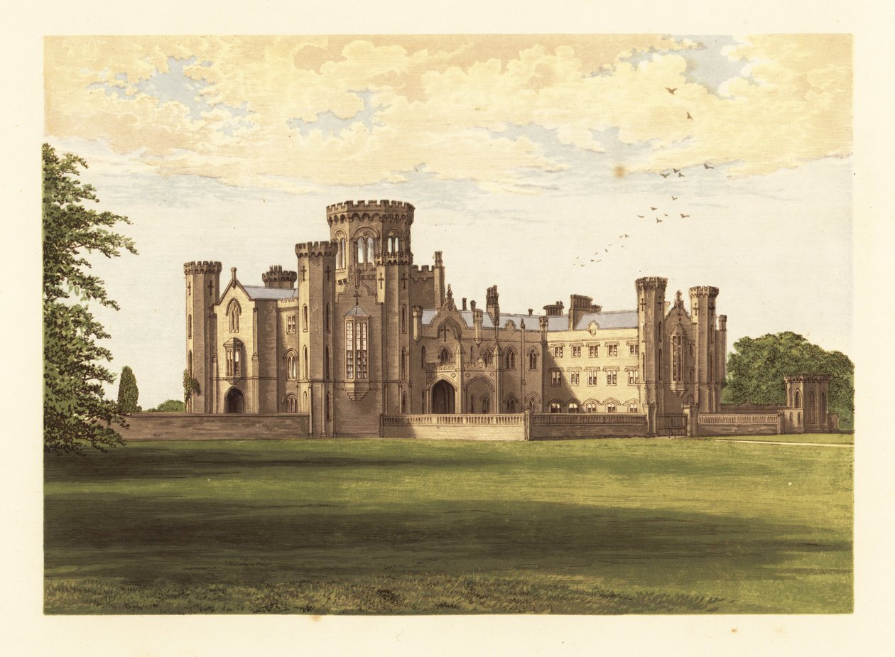 Studley Castle, Warwickshire, Englanti. tekijältä Alexander Francis (after) Lydon