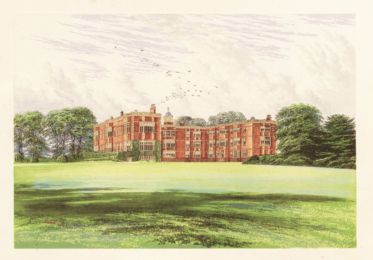 Temple Newsam, Yorkshire, Englanti. ,1880 (kaiverrus) tekijältä Alexander Francis (after) Lydon