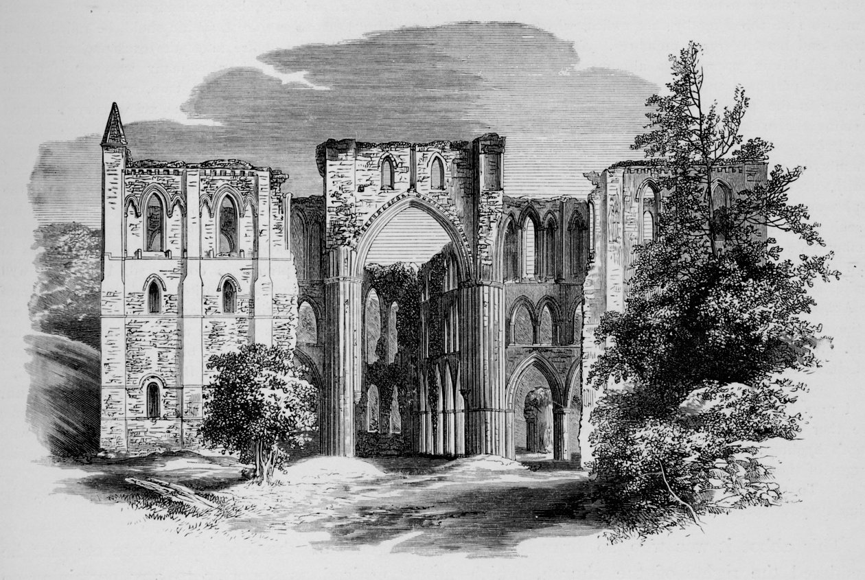 Kuoro, North, Rievaulx Abbey, c1880, 1897 tekijältä Alexander Francis Lydon