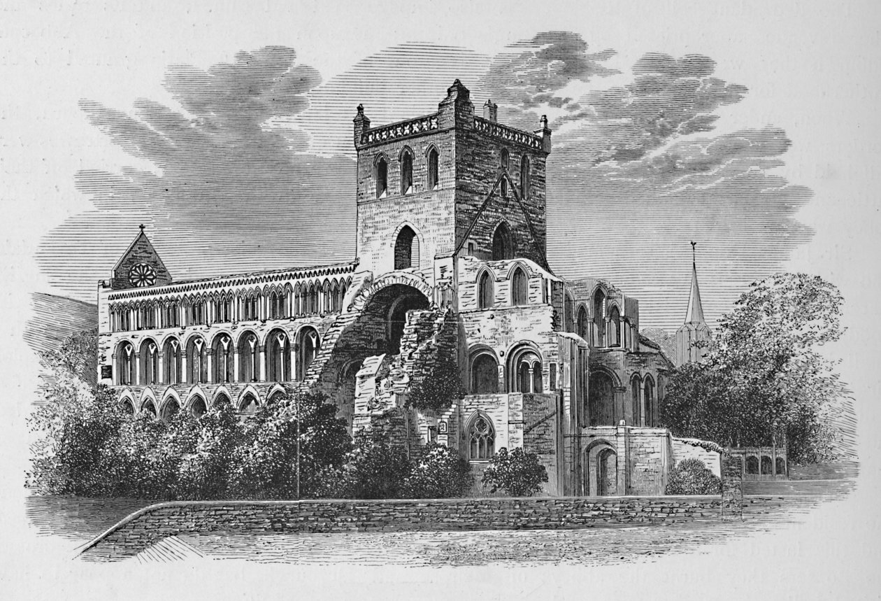 Kaakkoisosasta, Jedburgh Abbeysta, vuodelta 1880, 1897 tekijältä Alexander Francis Lydon
