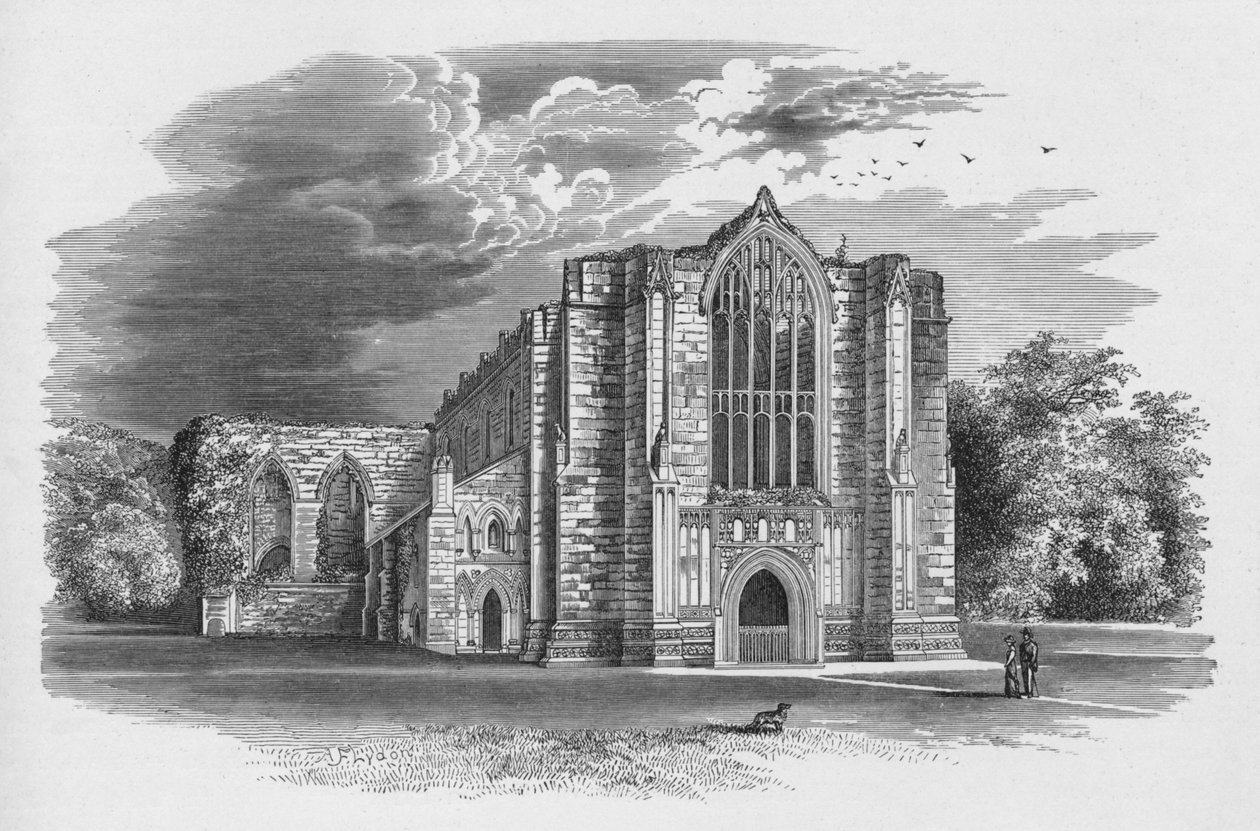 Lännestä, Bolton Priory, 1880, 1897 tekijältä Alexander Francis Lydon