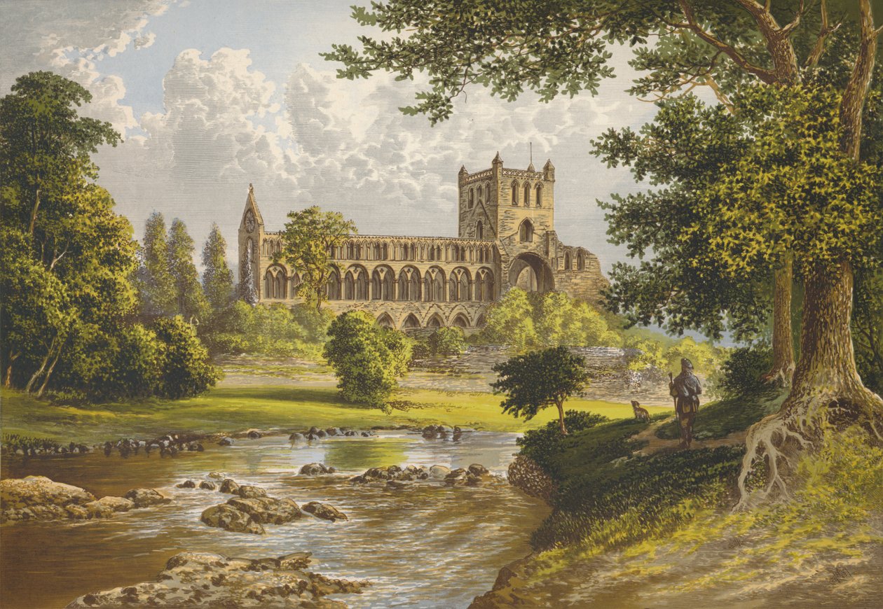 Jedburgh Abbey, 1882, 1897 tekijältä Alexander Francis Lydon