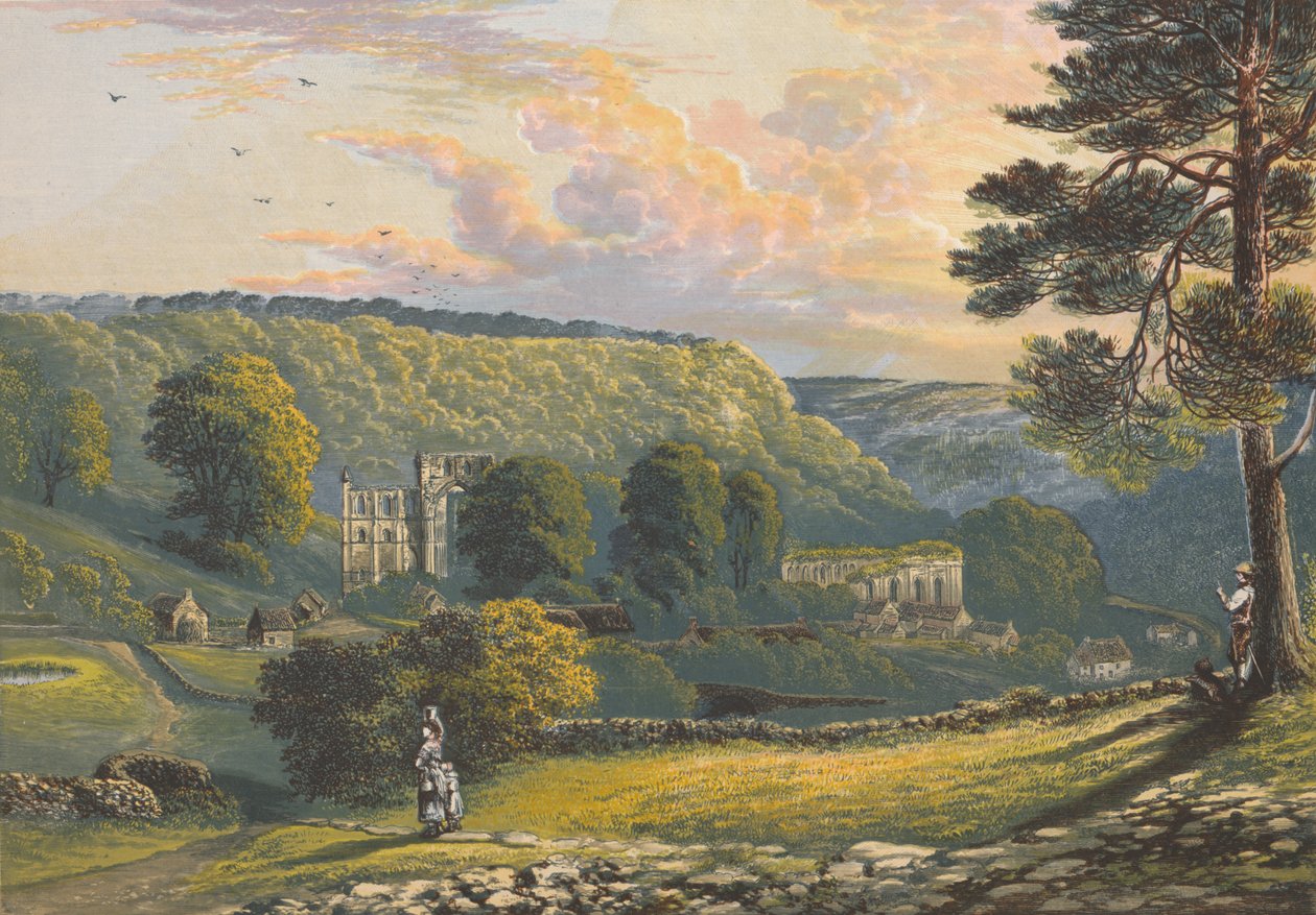 Rievaulx Abbey, c1880, 1897 tekijältä Alexander Francis Lydon