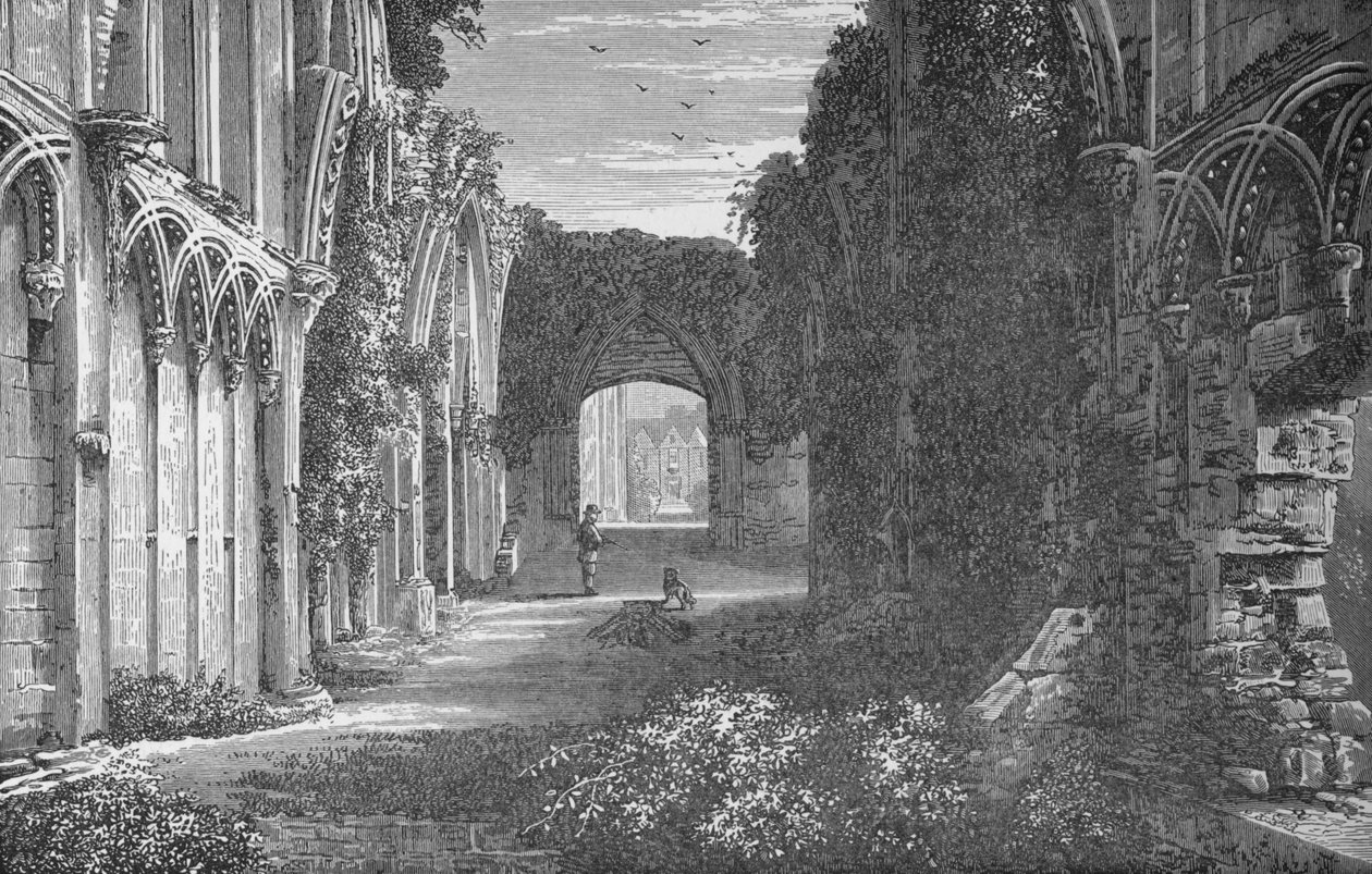 St. Josephs Chapel, Sisustus, Katse itään, Glastonbury Abbey, c1880, 1897 tekijältä Alexander Francis Lydon