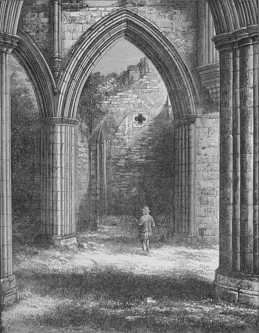 Vestry, Rievaulx Abbey, c1880, 1897 tekijältä Alexander Francis Lydon
