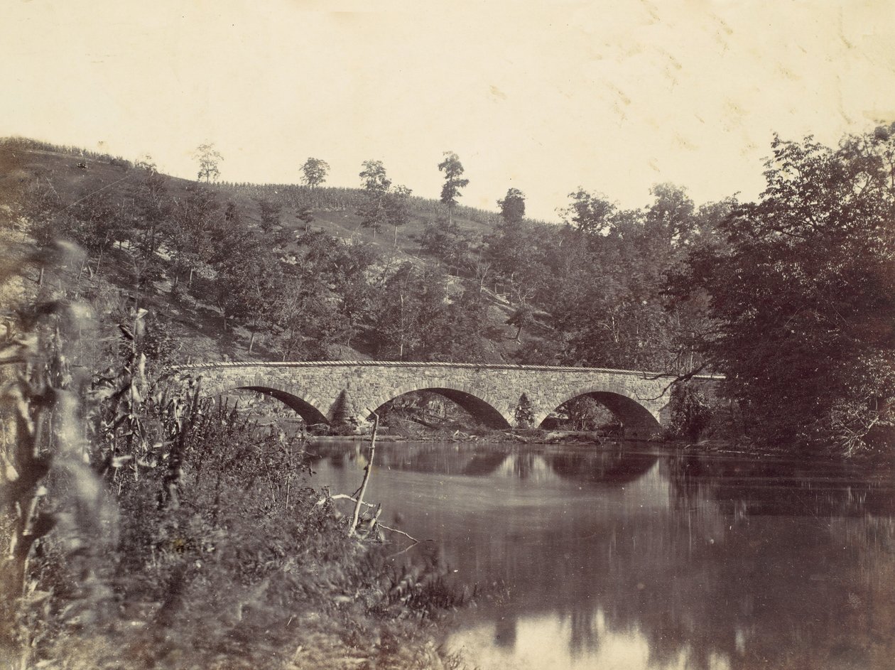 Antietamin silta, Sharpsburg ja Boonsboro Turnpike, nro 1, syyskuu 1862, 1862. tekijältä Alexander Gardner