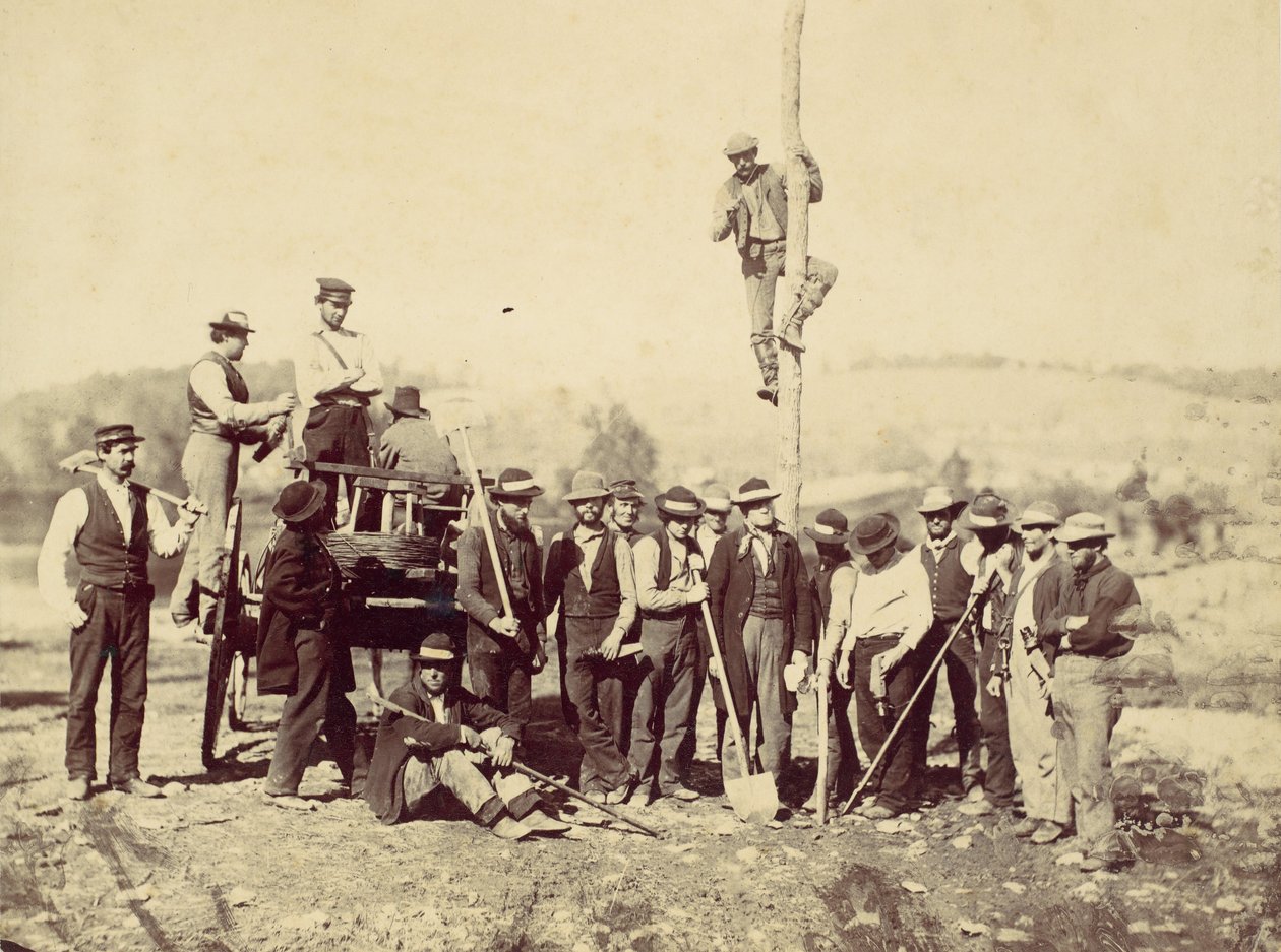 Sotilaslennätysjoukko, Potomacin armeija, Berliini, lokakuu 1862, 1862. tekijältä Alexander Gardner