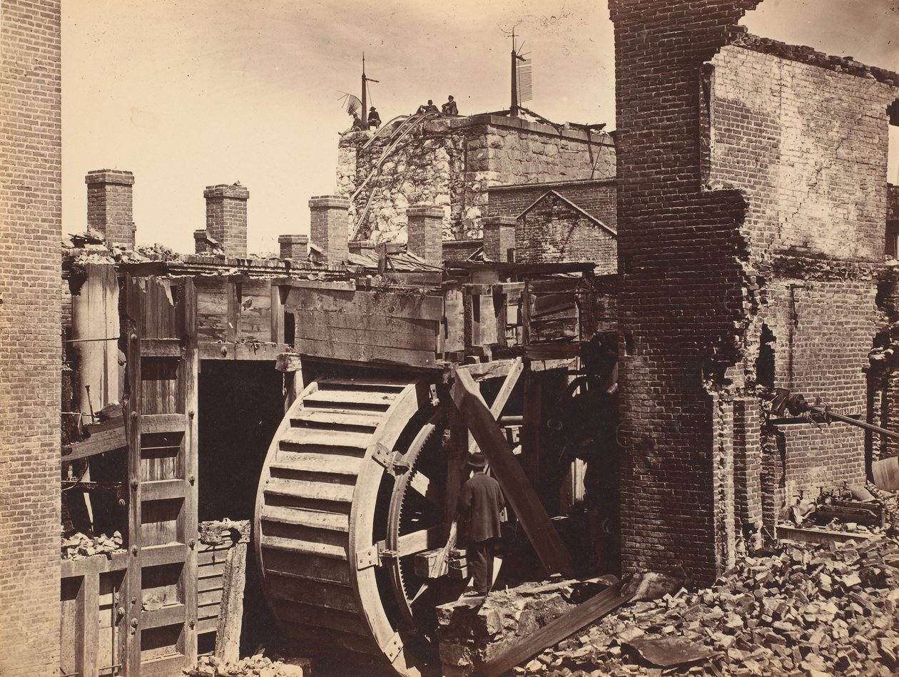 Mill, Richmond, Virginia, n. 1865. tekijältä Alexander Gardner