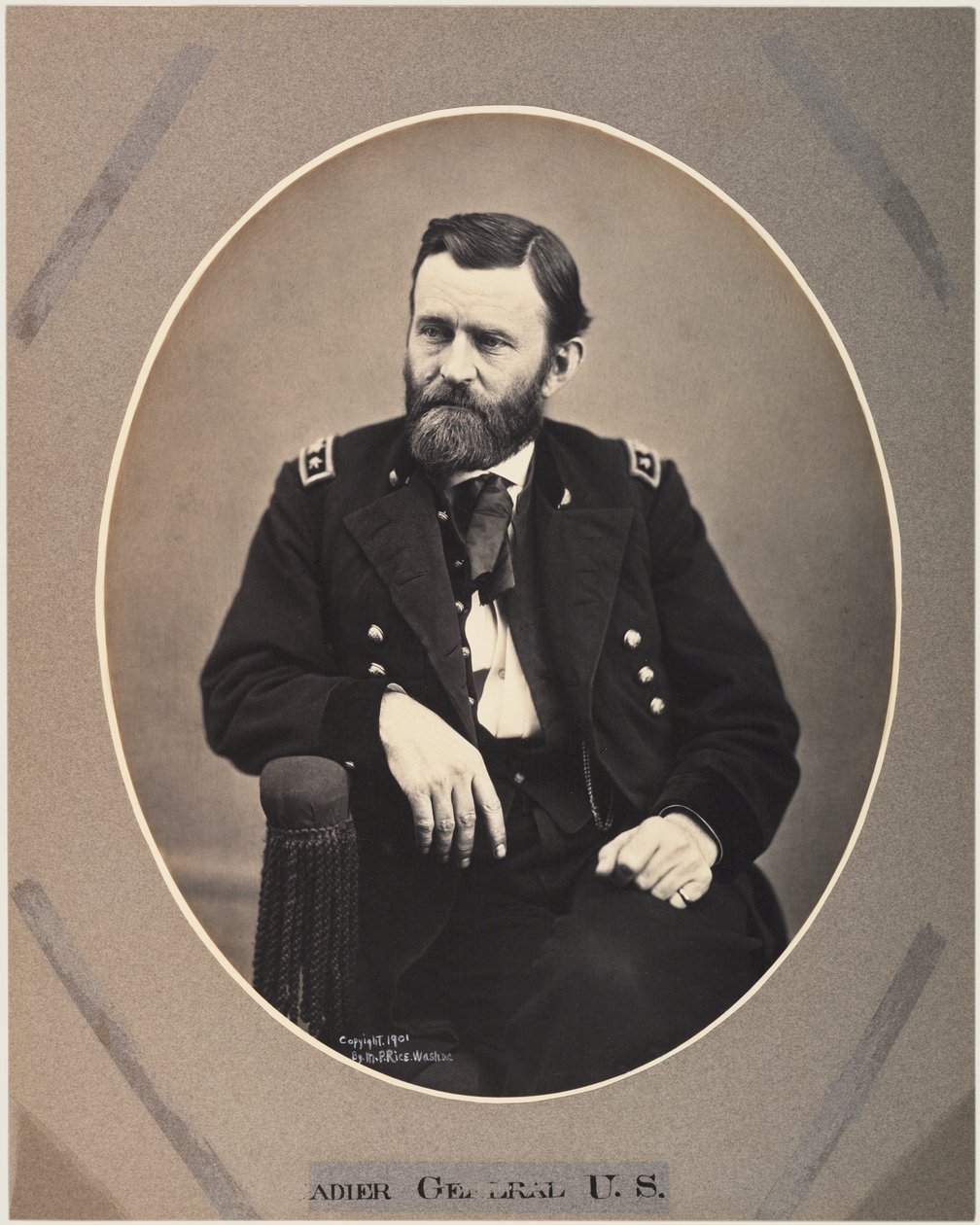 Platinum Rice Print of Ulysses S. Grant, 1865, painettu 1901 (seepiakuva) tekijältä Alexander Gardner