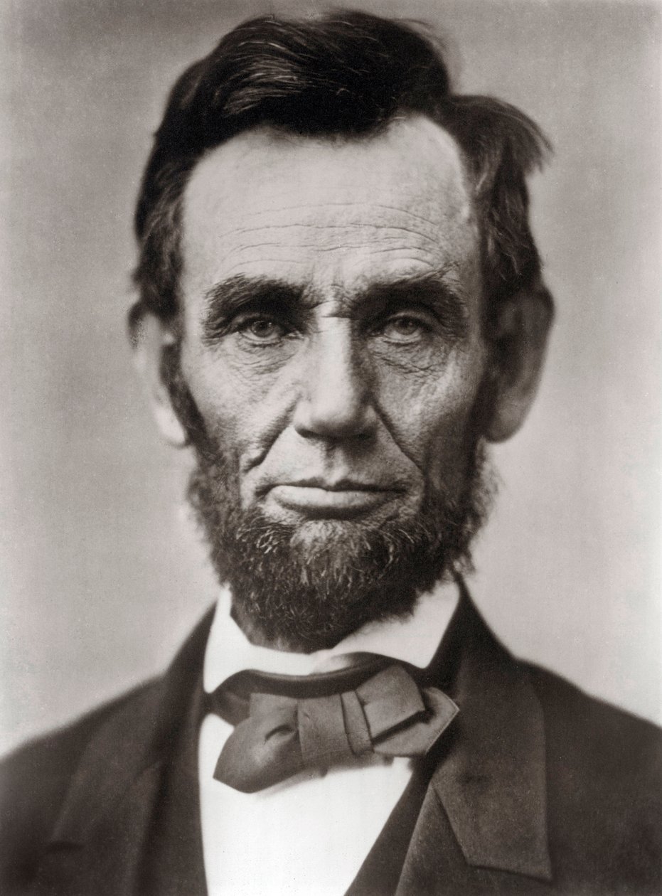 Muotokuva Abraham Lincolnista - Muotokuva Abraham Lincolnista (1809-1865), 16. Yhdysvaltain presidentti. Valokuva Alexander Gardner tekijältä Alexander Gardner