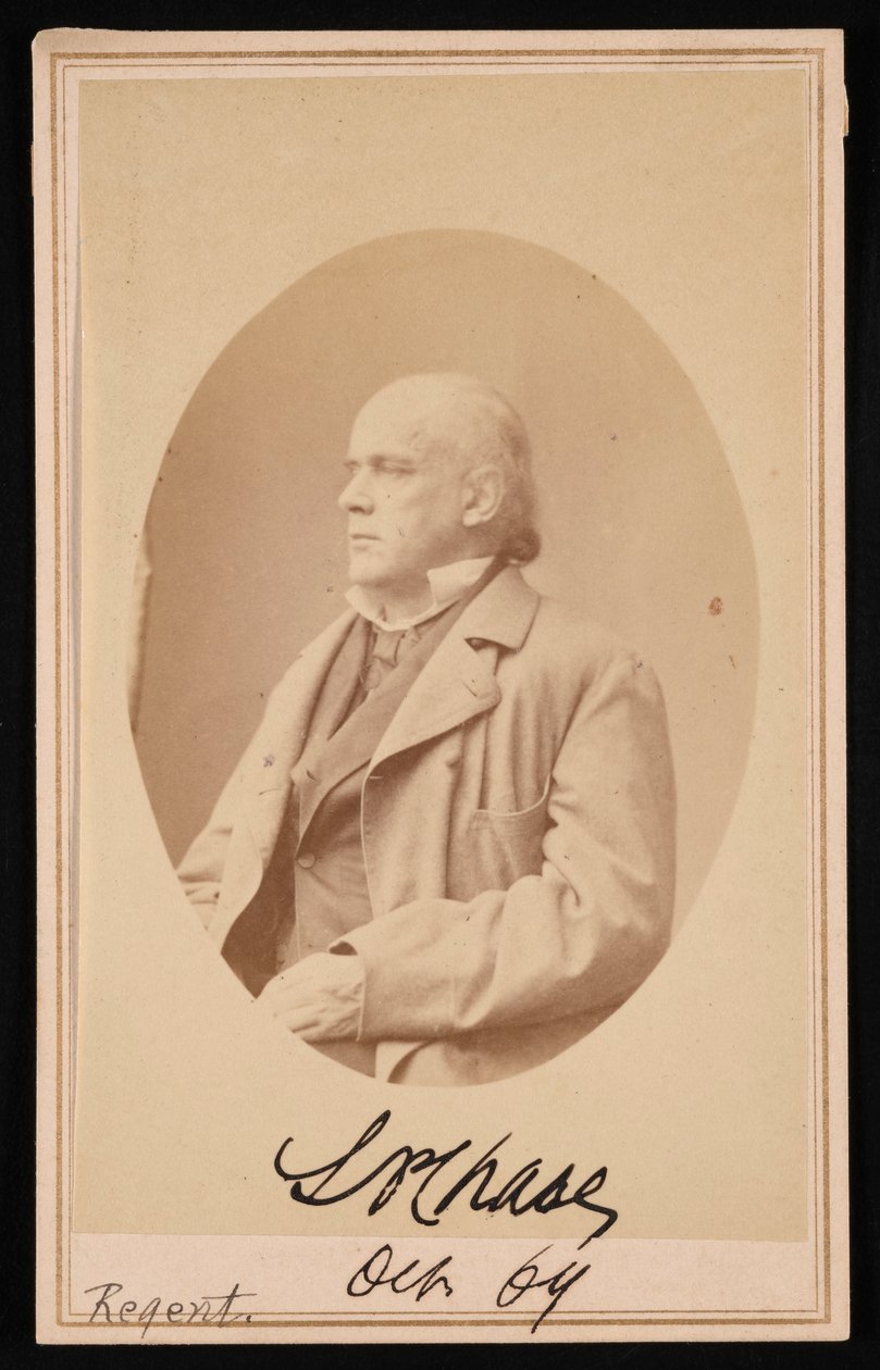 Salmon Portland Chasen muotokuva 1808-1873, lokakuu 1864. tekijältä Alexander Gardner