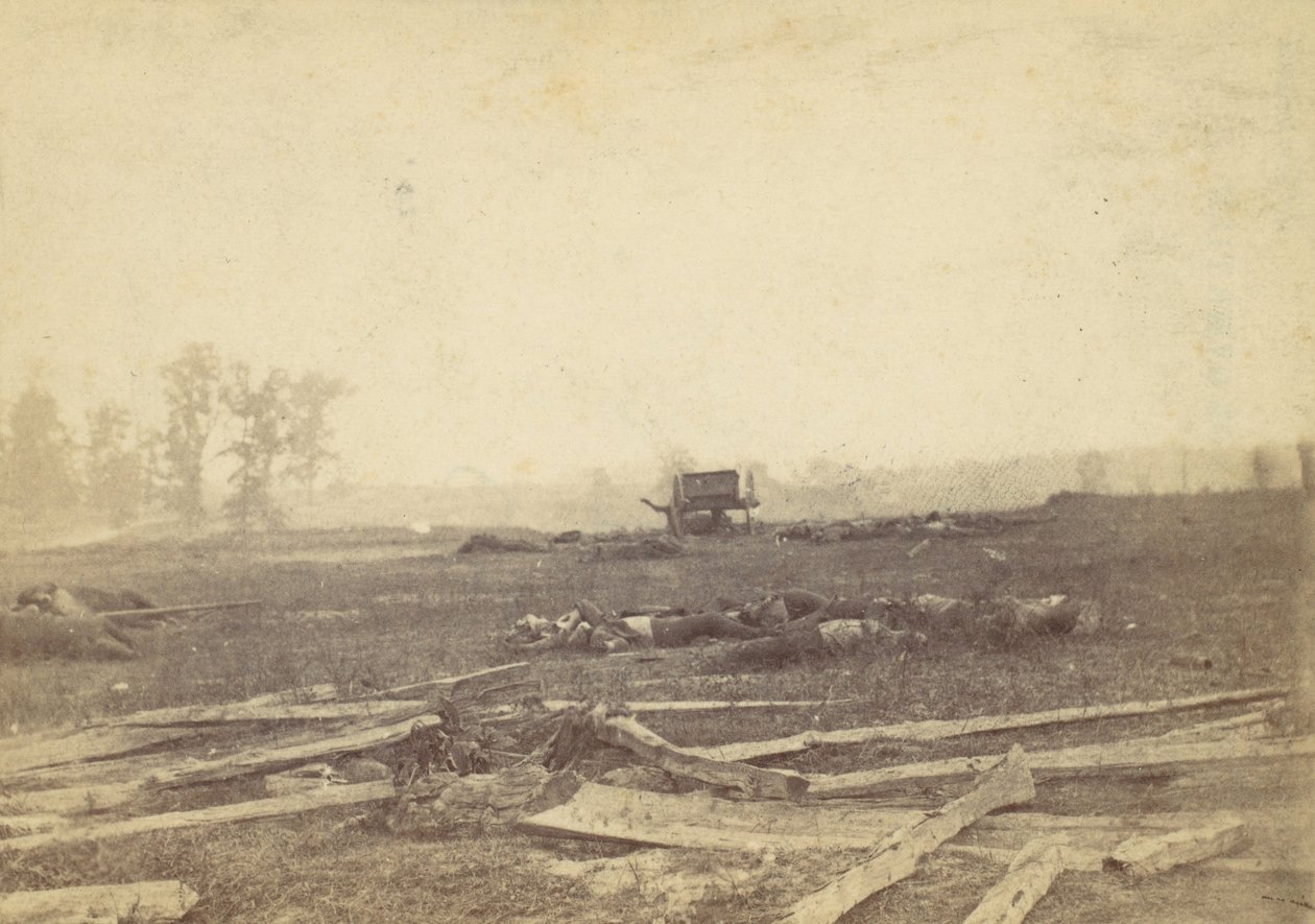 Näkymä Antietamin taistelukentällä, syyskuu 1862, 1862. tekijältä Alexander Gardner