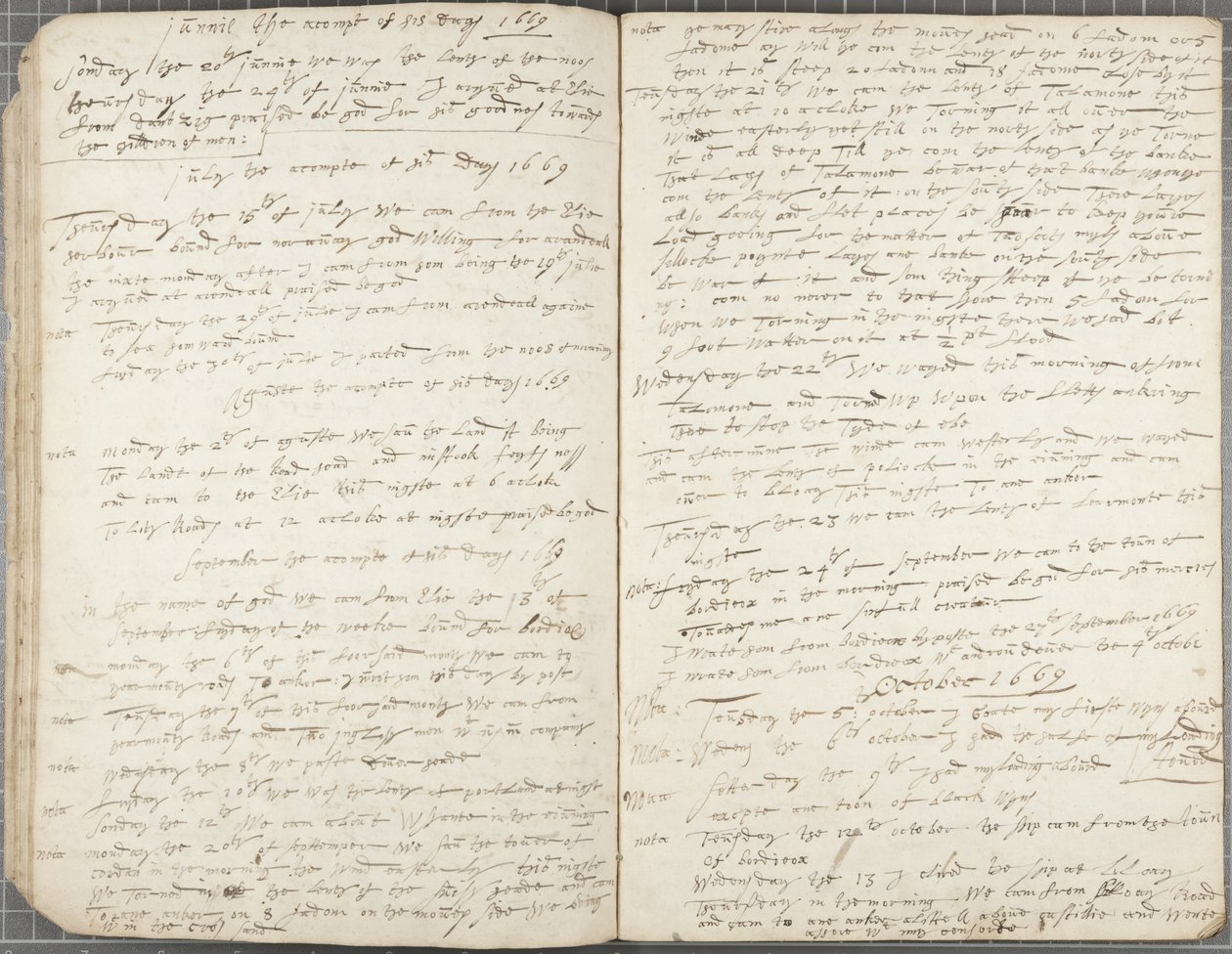 Alexander Gillespien lehti, 1669 tekijältä Alexander Gillespie