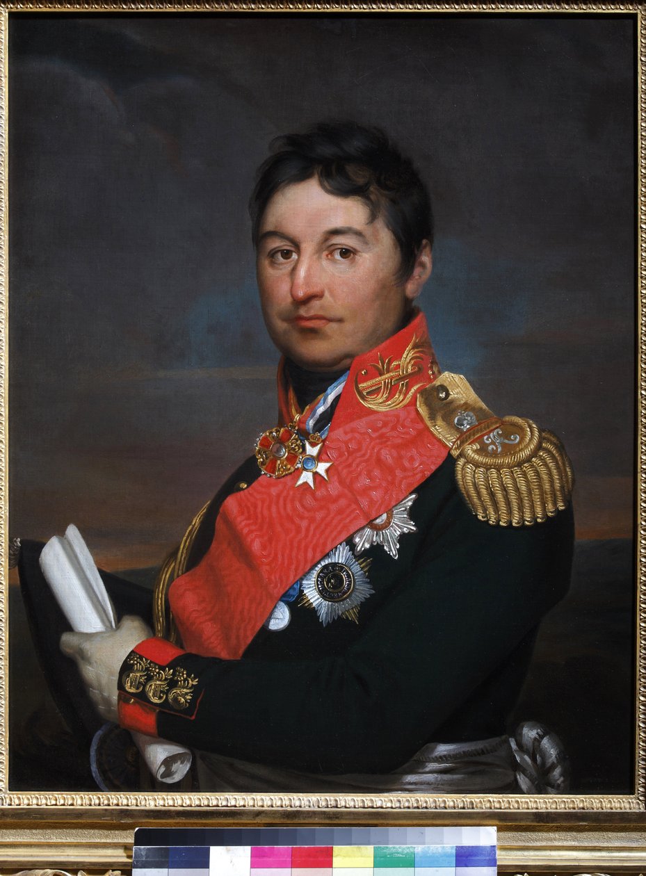 Kenraali Aleksandr Dmitrijevitš Balachov - Kenraali Aleksandr Dmitrijevitš Balašovin (1770-1837) muotokuva - Aleksanteri Grigorjevitš Varnek (1782-1843). Öljy kankaalle tekijältä Alexander Grigoryevich Vanek