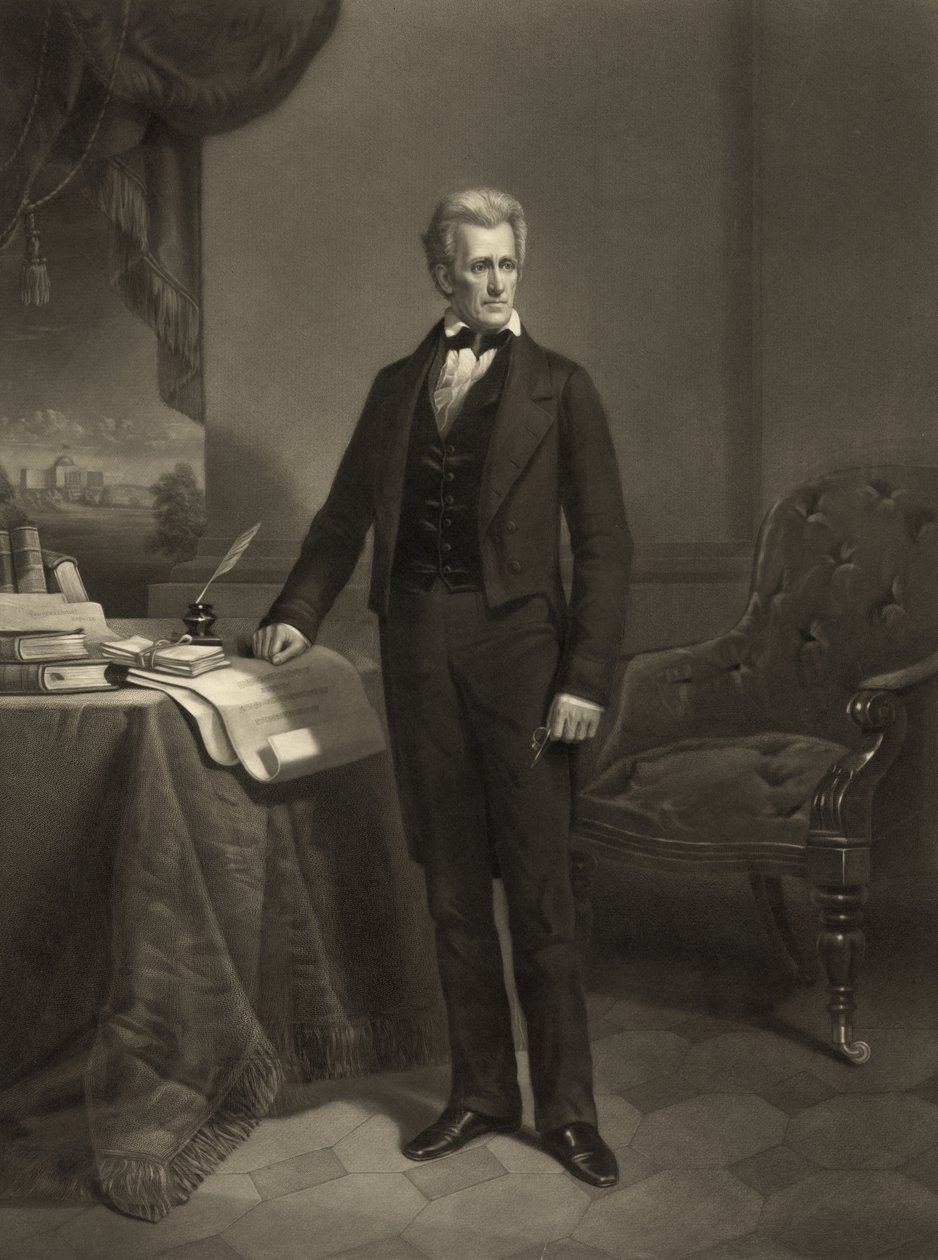 Presidentti Jackson, noin 1860 tekijältä Alexander Hay Ritchie
