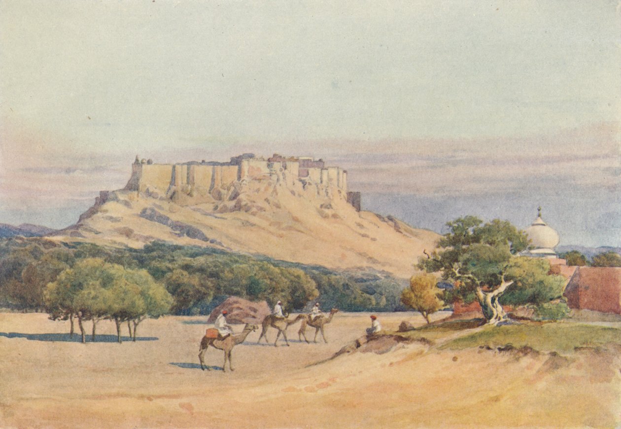 Jodhpur - Yleiskuva linnoituksesta, c1880 1905. tekijältä Alexander Henry Hallam Murray