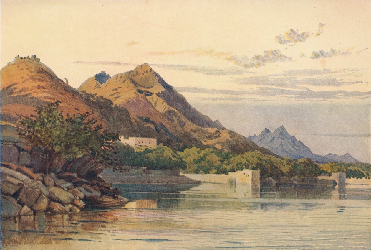 Ana Sagar, Ajmer, 1880 1905. tekijältä Alexander Henry Hallam Murray