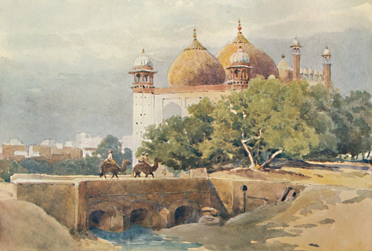 Jumma Musjid, Agra, c1880 1905. tekijältä Alexander Henry Hallam Murray