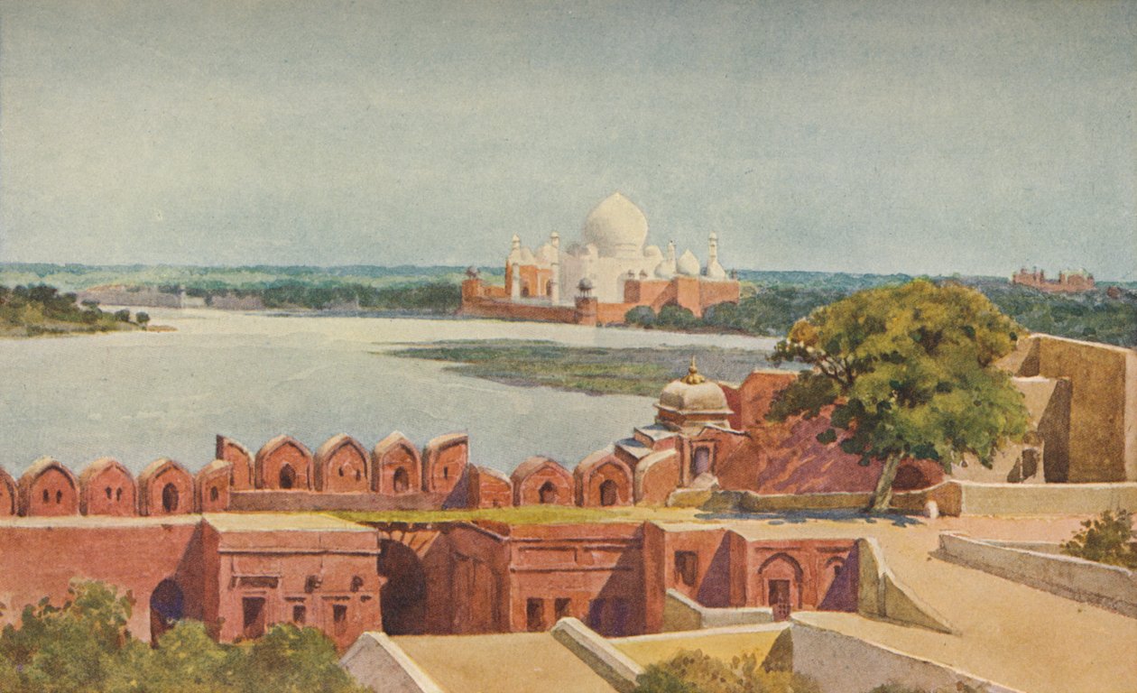 Taj linnoituksesta, Agra, c1880 1905. tekijältä Alexander Henry Hallam Murray