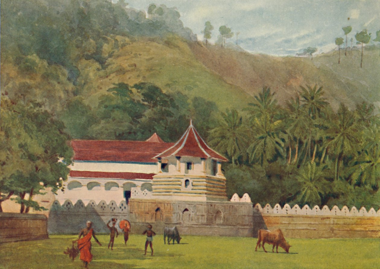 Hampaan temppeli, Kandy - Ulkopuoli, n. 1880 1905. tekijältä Alexander Henry Hallam Murray
