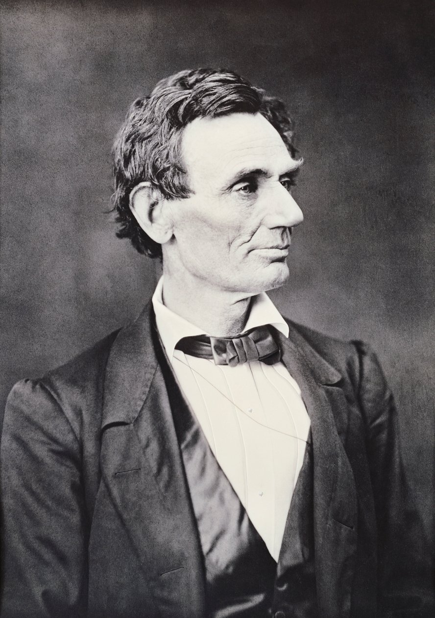 Abraham Lincoln, noin 1860 tekijältä Alexander Hesler