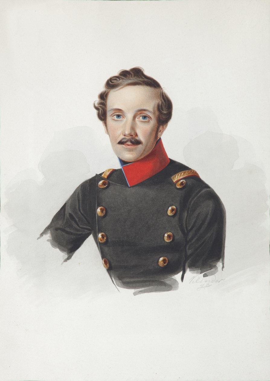 Arist Fjodorovitš von Gersdorffin muotokuva 1805-1883, 1840 tekijältä Alexander Ivanovich Klünder
