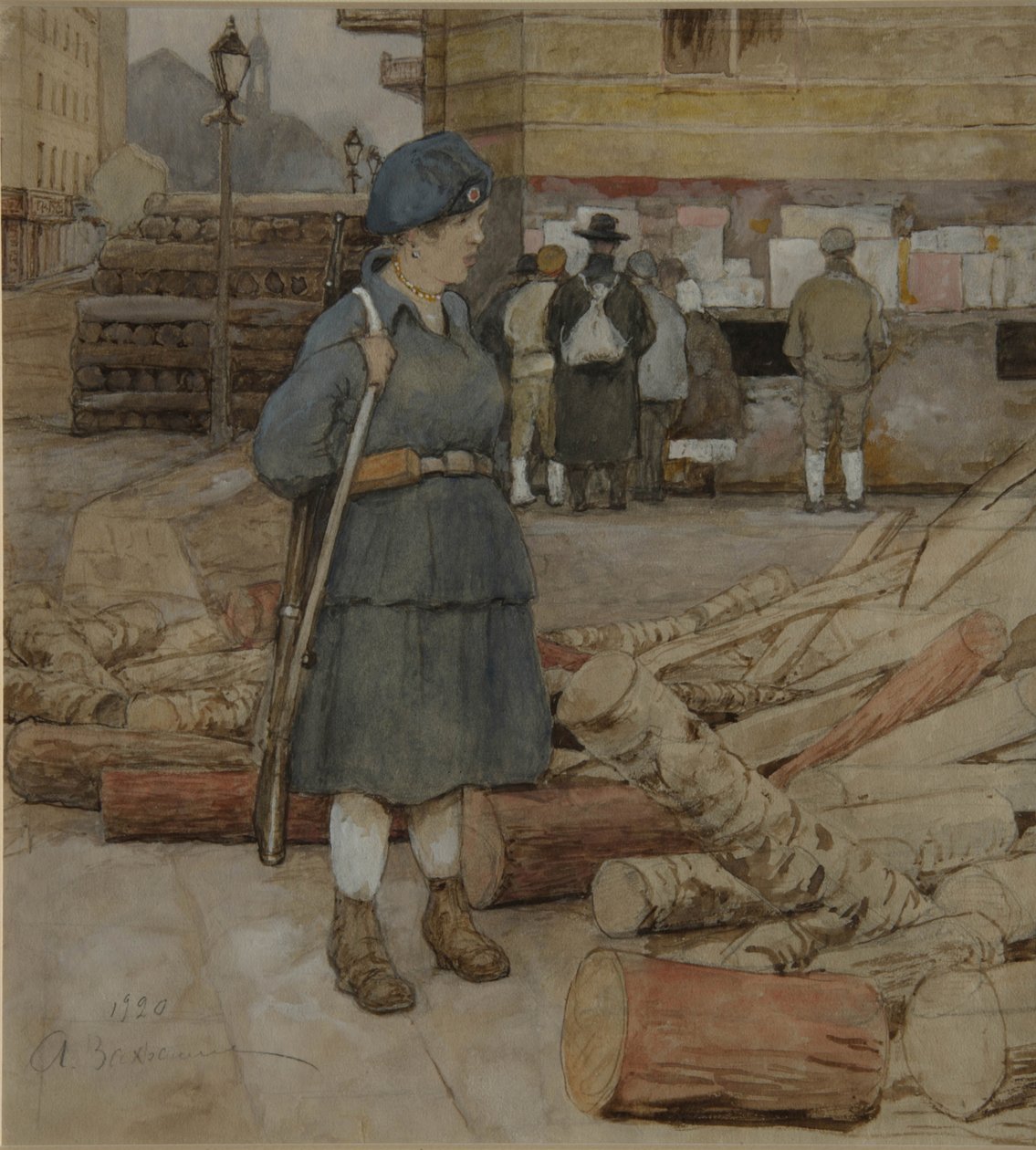 Miliisin nainen, 1920 tekijältä Alexander Ivanovich Vakhrameyev