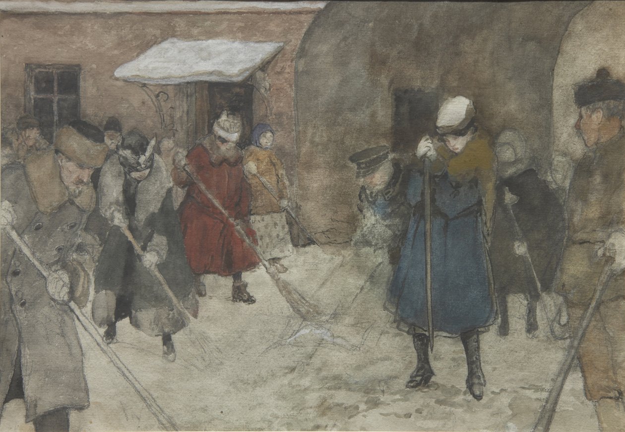 Lumenpoisto, noin 1921 tekijältä Alexander Ivanovich Vakhrameyev