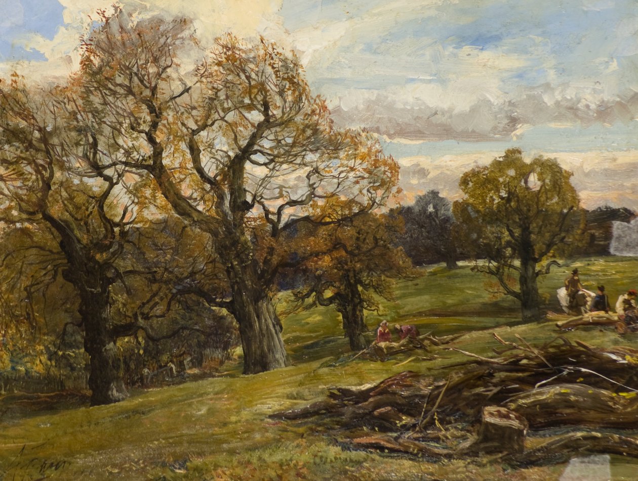 Cadzow Forest, n. 1860 (öljy kankaalle) tekijältä Alexander Jnr. Fraser