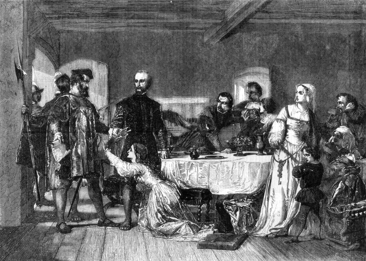 John Brownin Ashfordista, lollardista, pidätys, 1517, 1856 tekijältä Alexander Johnston