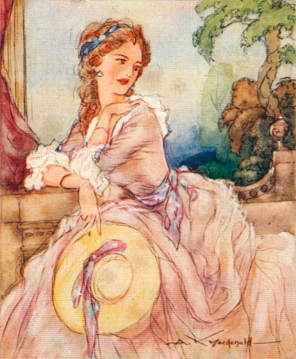 Lady Emma Hamilton c1765-1851, Horatio Nelsonin rakastajatar, 1937 tekijältä Alexander K. MacDonald