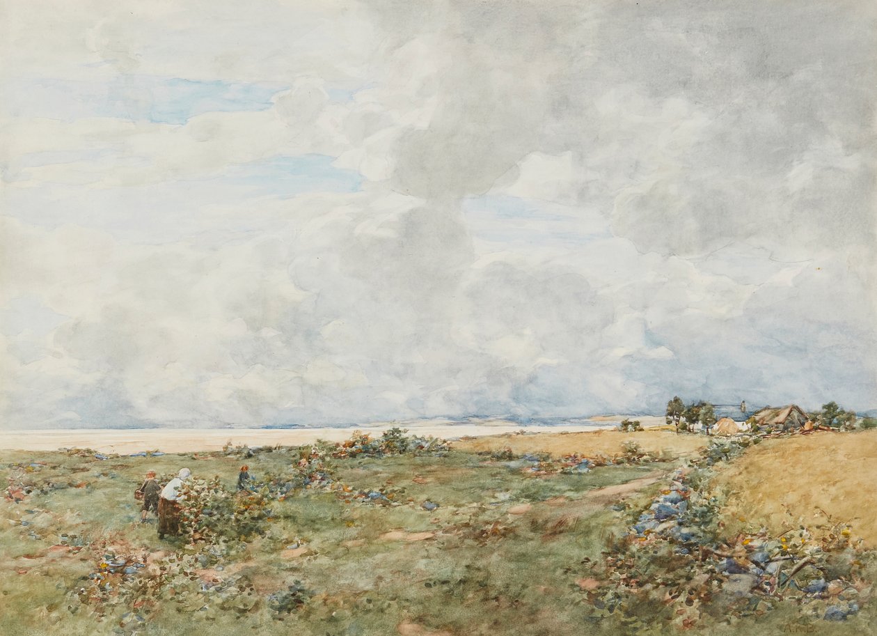 Bramble Gatherers (akvarelli) tekijältä Alexander Kellock Brown