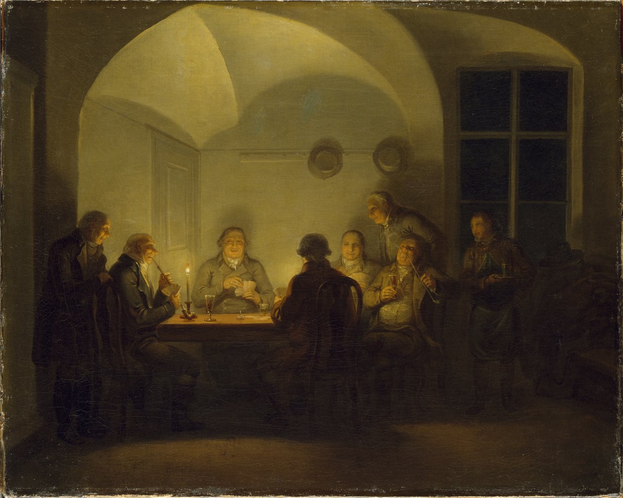 Kortinpelaajat, 1815 tekijältä Alexander Lauréus