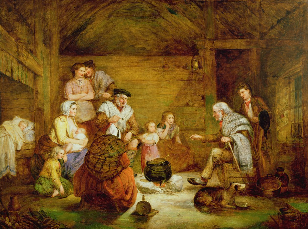 Crofterin kodissa, 1868 tekijältä Alexander Leggett