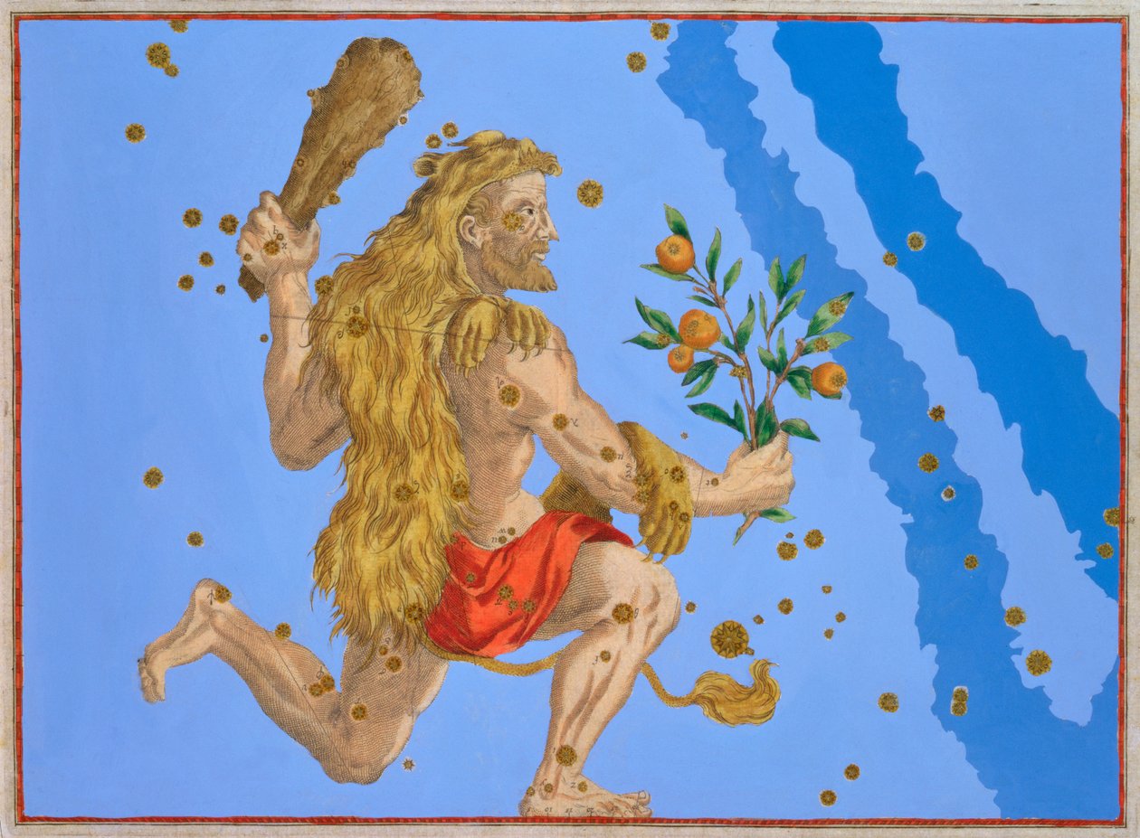 Herkuleen tähtikuvio, 1603 tekijältä Alexander Mair