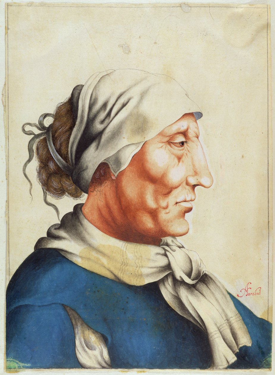Vanhan miehen pää, vuonna 1765 julkaistusta Horace Walpolen (1717-1797) teoksesta "Anekdootit maalauksesta Englannissa" tekijältä Alexander Marshal