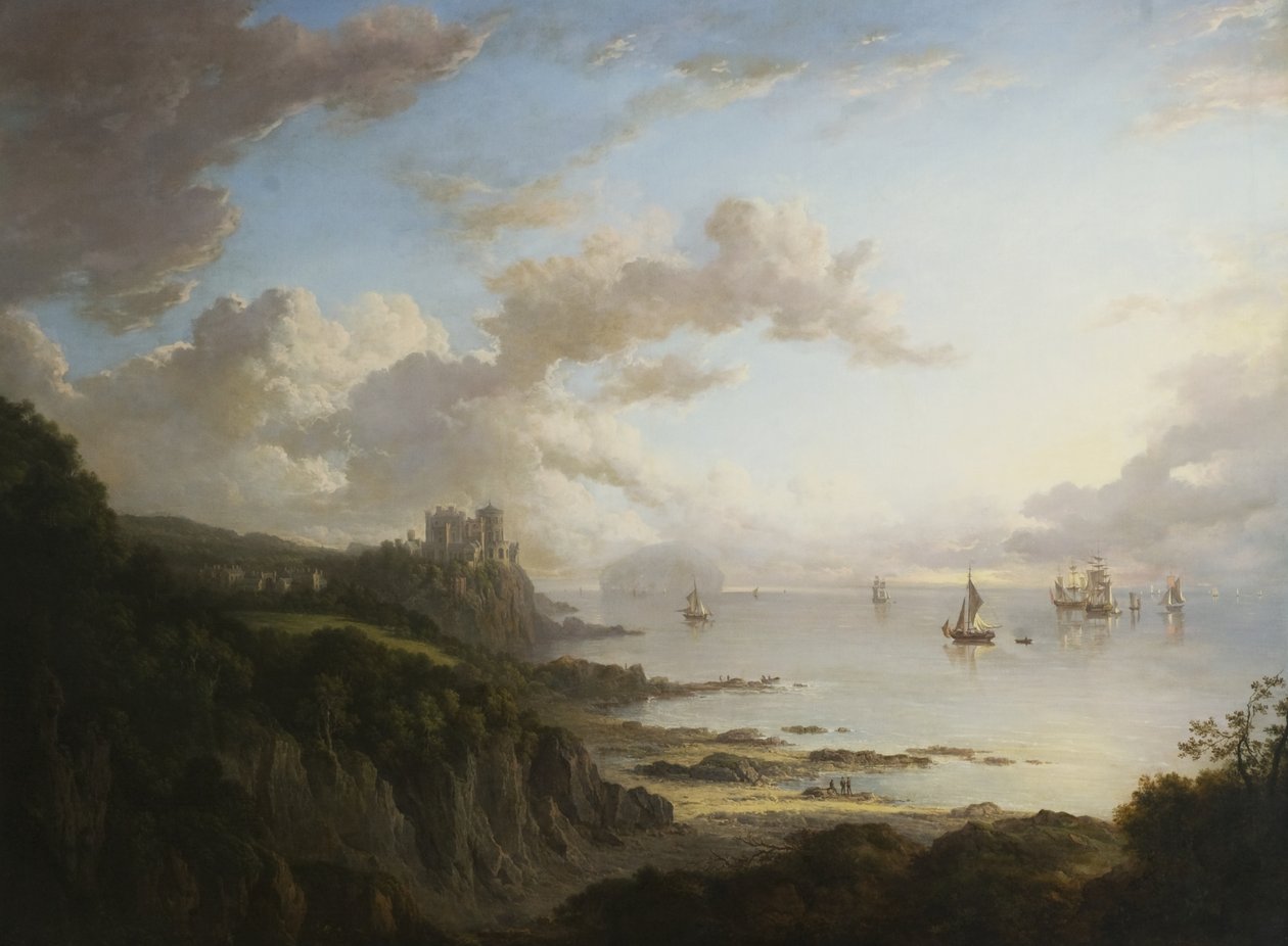 Culzeanin linna pohjoisesta Ailsa Craigin kanssa, n. 1816 tekijältä Alexander Nasmyth