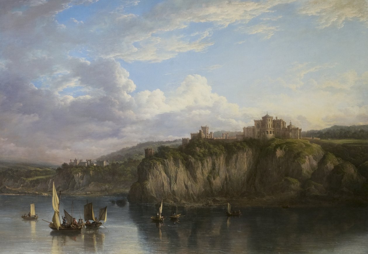 Culzeanin linna merestä, n. 1816 tekijältä Alexander Nasmyth