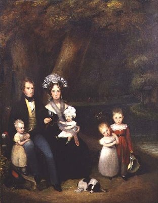 Perheryhmä tai keskustelupala, n. 1840 tekijältä Alexander Nasmyth