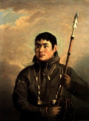 Muotokuva eskimovalaanpyytäjästä, John Sacheuse (öljy kankaalle) tekijältä Alexander Nasmyth