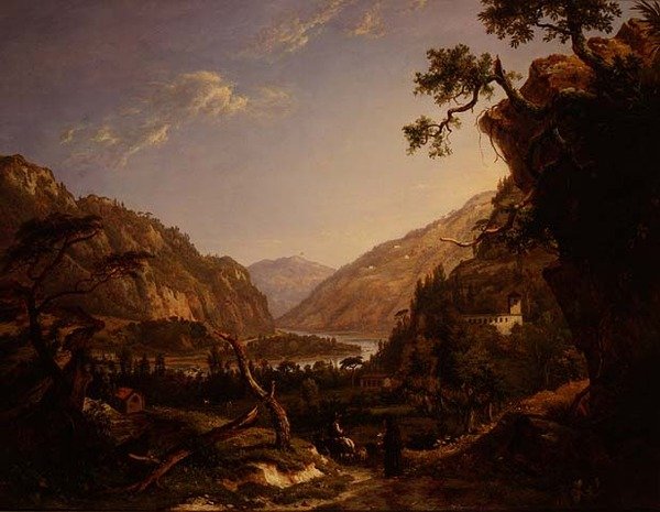 Rocky River -maisema Tirolissa tekijältä Alexander Nasmyth