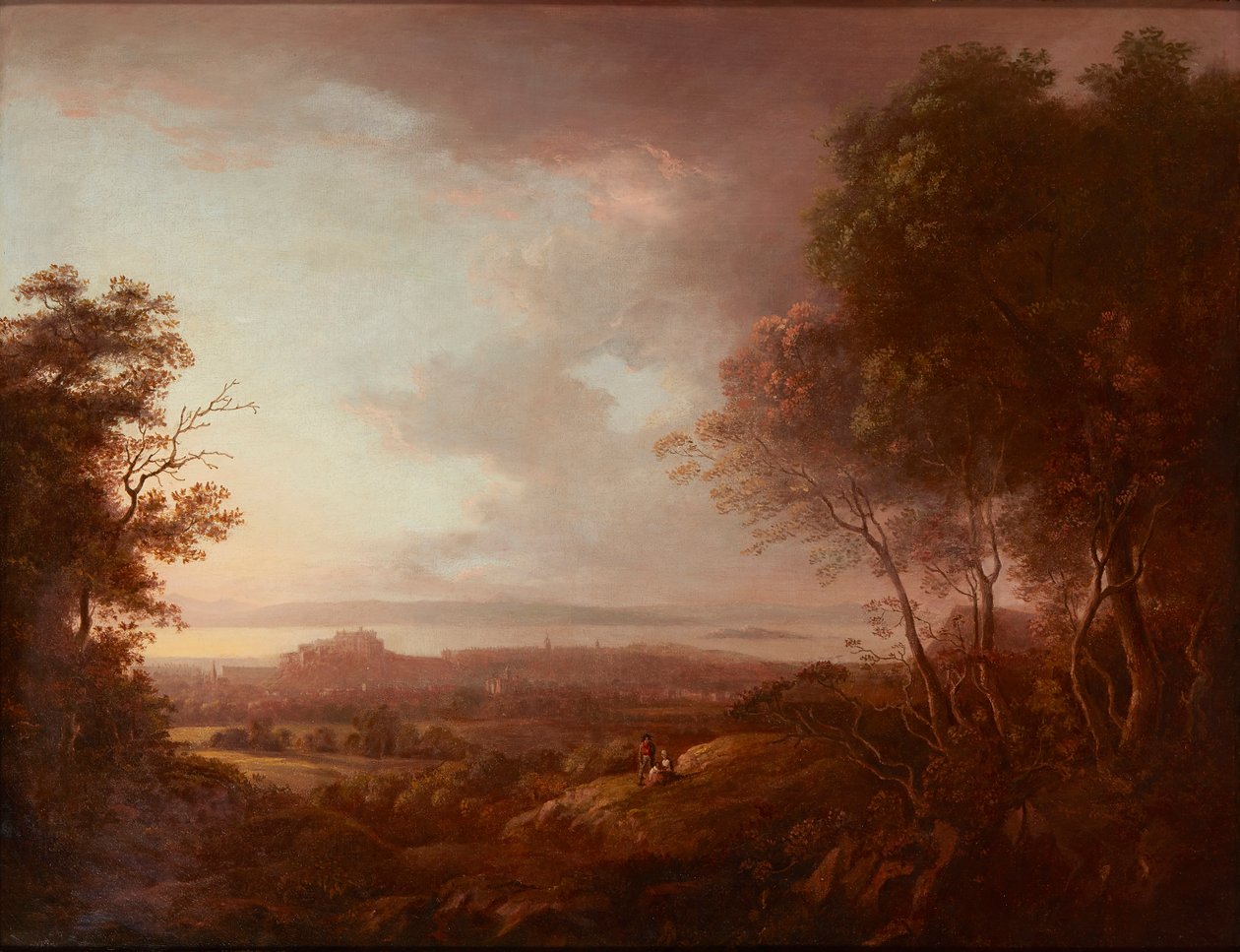 Näkymä Edinburghiin Blackford Hilliltä (kankaalle) tekijältä Alexander Nasmyth