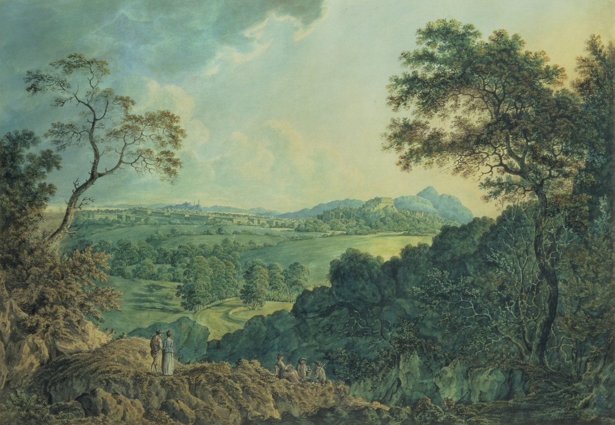 Näkymä Edinburghiin Corstorphine Hilliltä tekijältä Alexander Nasmyth